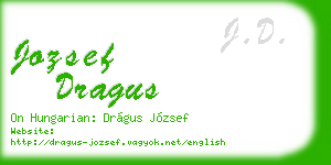 jozsef dragus business card